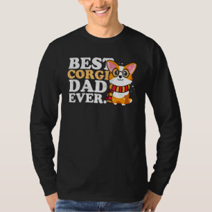 Camiseta Pai Mens Corgi Melhor Pai Corgi Nunca