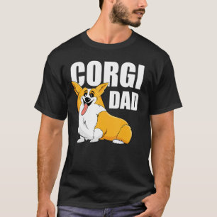 Camiseta Pai Mens Corgi Pembroke Welsh Corgi Gráfico