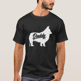 Camiseta Pai Mens Corgi Proprietário De Cachorros Papais De
