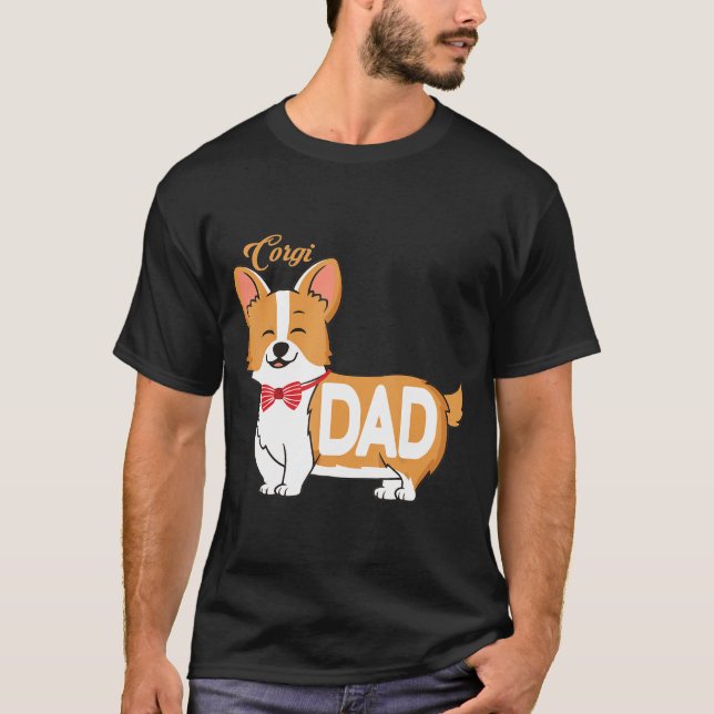 Camiseta Pai Mens Corgi T (Frente)