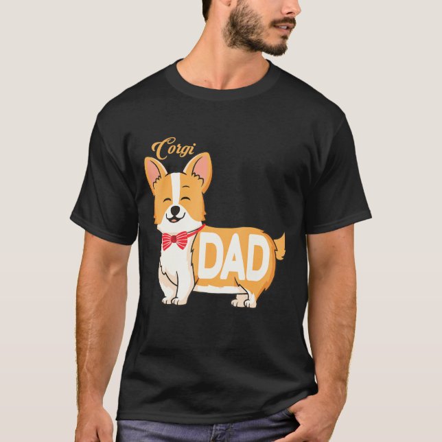 Camiseta Pai Mens Corgi T (Frente)