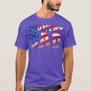 Camiseta Pai Mens Country Music Vintage American Flag1741