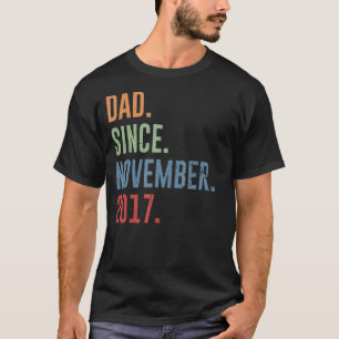 Camiseta Pai Mens Desde Novembro De 2017