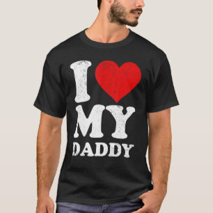 Camiseta Pai Mens Dia de os pais I Love My Pai