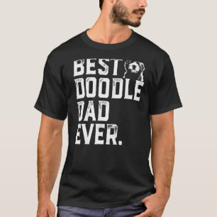 Camiseta Pai Mens Goldendoodle Melhor Pai De Portalha Nunca