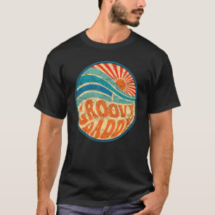 Camiseta Pai Mens Groovy 70s Nostalgia estética 1970 R