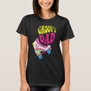 Camiseta Pai Mens Groovy da década de 70 Nostalgia estética