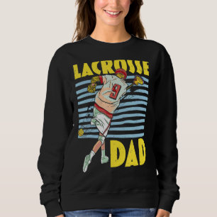 Camiseta Pai Mens Lacrosse Melhor Pai De Familiaridade