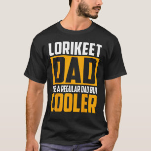 Camiseta Pai Mens Lorikeet Como um Pai normal, mas mais fri