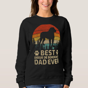 Camiseta Pai Mens Retro Vintage Best Dogue De Bordeaux