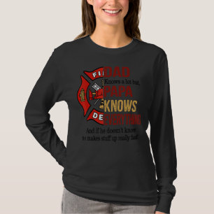 Camiseta Pai Mens Sabe Muito Mas Vovô Sabe De Tudo