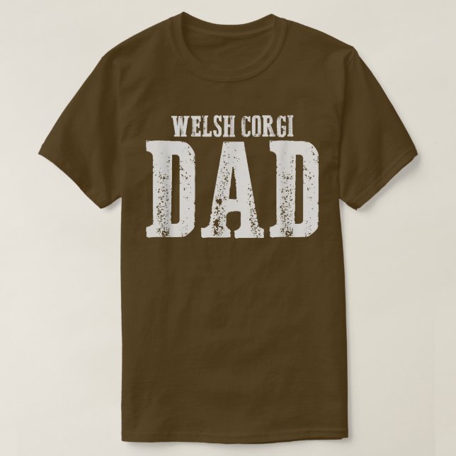 Camiseta Pai Mens Welsh Corgi (Frente do Design)