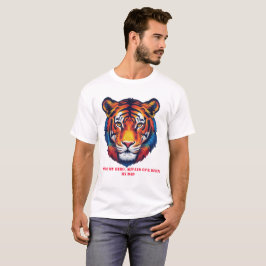 Camiseta "Pai, Meu Herói - Majestoso Tigre Tributo