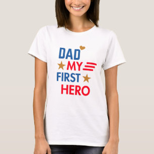 Camiseta Pai Meu Primeiro Herói