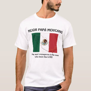 Camiseta Pai MEXICANO Forte PAPÁ Corajoso Personalizado