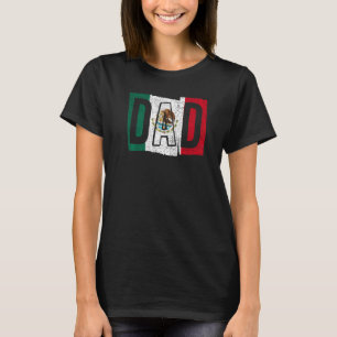 Camiseta Pai México do Orgulho Dia de os pais da Bandeira d