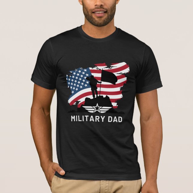 Camiseta Pai militar (Frente)