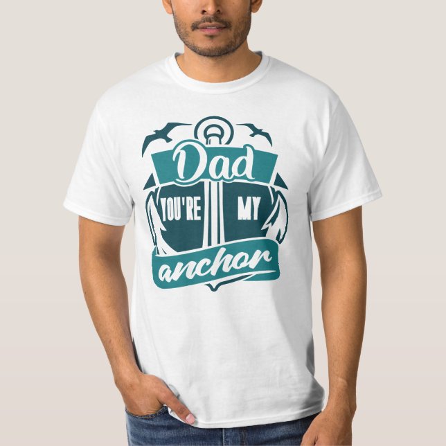 Camiseta Pai minha âncora  (Frente)