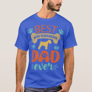 Camiseta Pai Miniatura de Cachorro Schnauzer