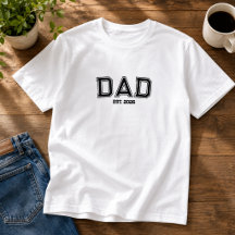 Pai Minimalista Ano de Fundação Novo Pai