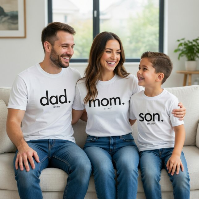 Camiseta Pai Minimalista | Camisa Pai Moderno (Criador carregado)