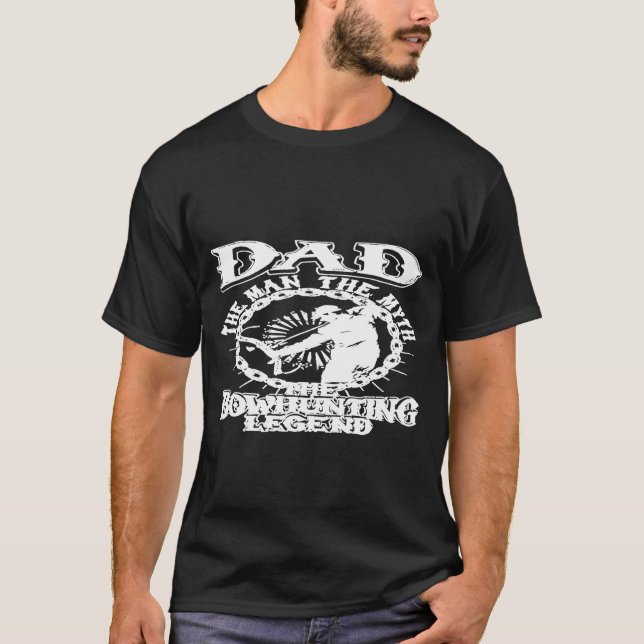 Camiseta Pai Mito Bowhuning Legenda Archery Caça Pai (Frente)