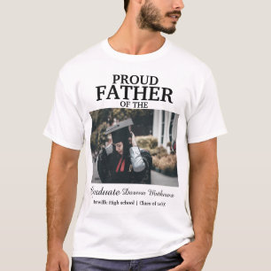 Camiseta Pai moderno orgulhoso da foto personalizada do for