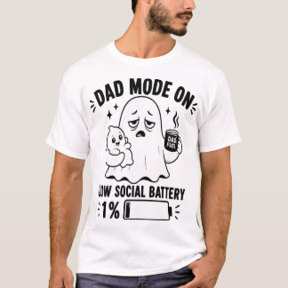 Camiseta Pai Modo Ativado Fantasma