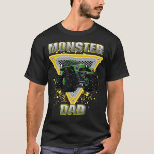 Camiseta Pai Monster Retro Vintage Monster Engraçado ioga