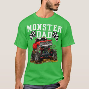 Camiseta Pai Monster Trucks Para Dia de os pais De Crianças