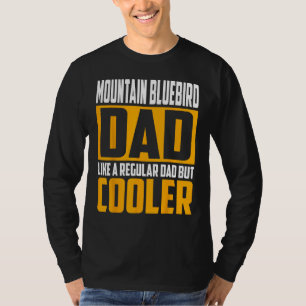 Camiseta Pai Montanha Azul Homem Como um Pai Regular bu