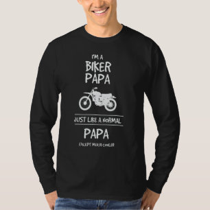 Camiseta Pai motociclista fixe