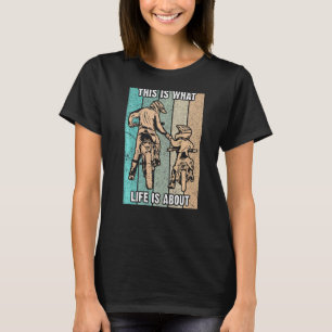 Camiseta Pai Motocross Sdizendo Dia de os pais de moto