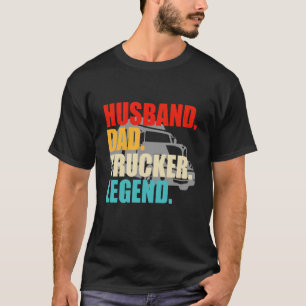 Camiseta Pai Motorista de Caminhão O Mito A Lenda Caminhão