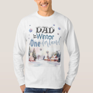 Camiseta Pai na Wonderland de inverno