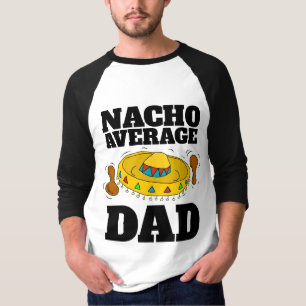 CAMISETA PAI NACHO MÉDIA DE CAMISAS-T DO PAI DE FUNCIONAME