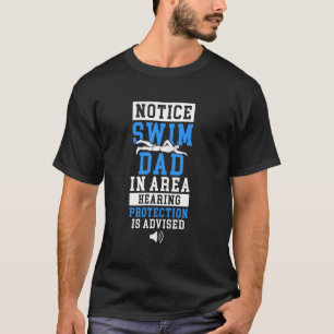 Camiseta Pai Nadador De Um Pai Nadador Pai Engraçado Nadado