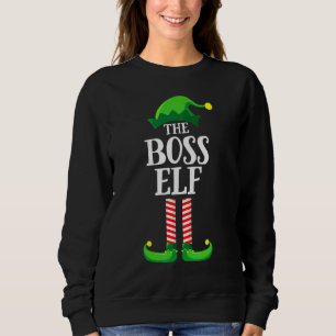 Camiseta Pai Natal Chefe Combinando Roupa de Natal para Fam