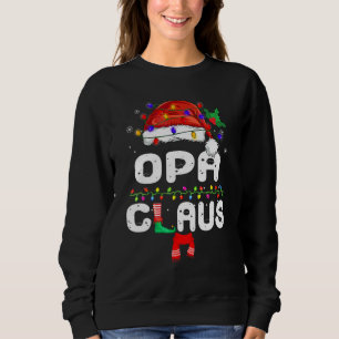 Camiseta Pai Natal Opa Fósforos Família Pijamas Natal Noel