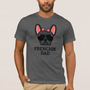 Camiseta Pai Negro de Cachorro Francês