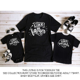 Camiseta Pai Negro e eu combinando com a filha do pai