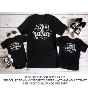 Camiseta Pai Negro e eu combinando com a filha do pai