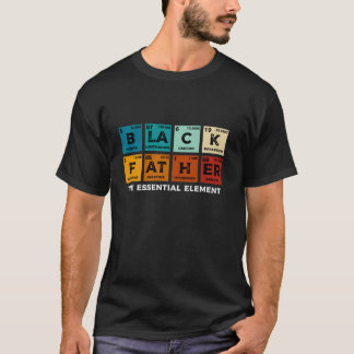 Camiseta Pai Negro Elemento Essencial Dia dos Pais Engraçad
