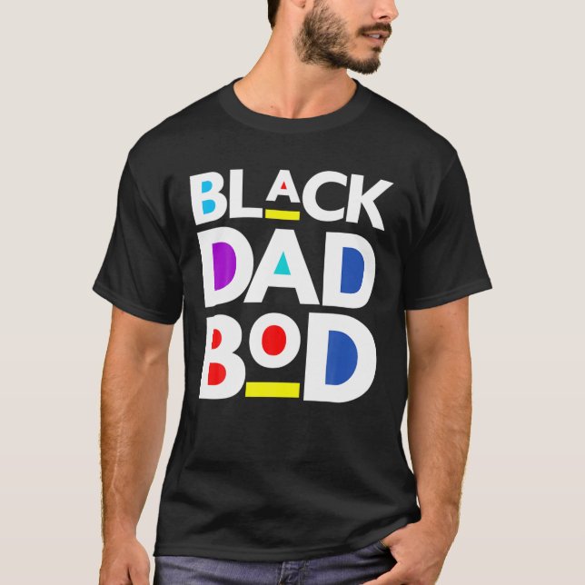 Camiseta Pai Negro Engraçado Pais do Bacalhau Exerce Ajusta (Frente)