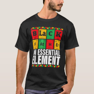 Camiseta Pai Negro O Elemento Essencial Dia dos Pais