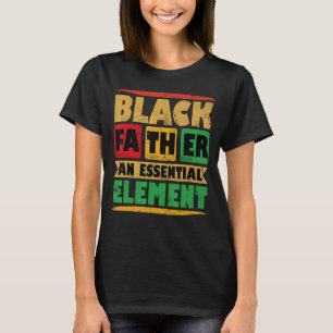 Camiseta Pai Negro O Elemento Essencial Dia dos Pais