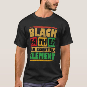Camiseta Pai Negro O Elemento Essencial Dia dos Pais