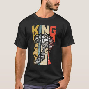 Camiseta Pai Negro Rei Africano Pai Americano Da do Pai