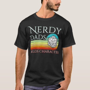 Camiseta Pai Nerd Constrói Personagem RPG D20 Jogos família