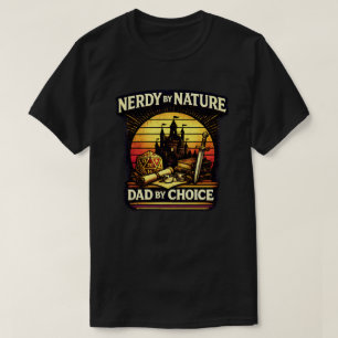Camiseta Pai Nerd Por Natureza Por Escolha RPG Jogo de Tabu